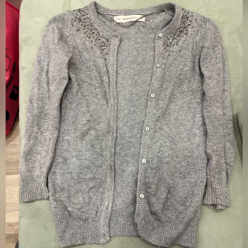 Grey Zara Cardigan